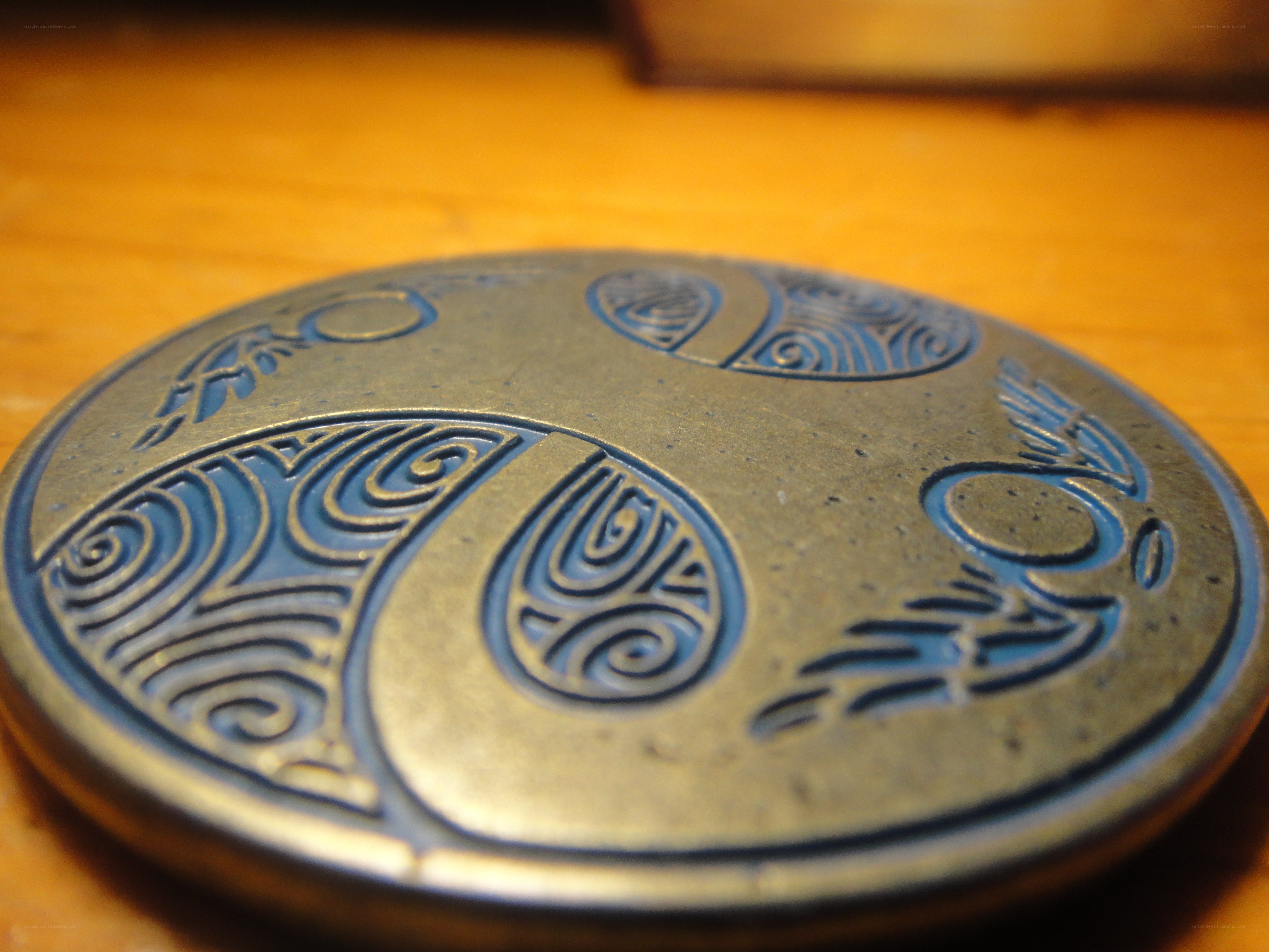 decorative metal medallion