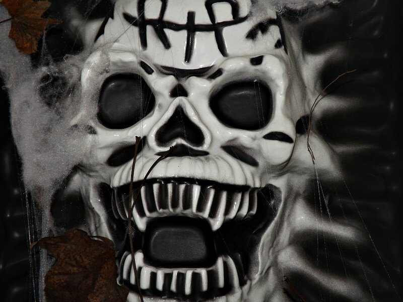 Decorative Skull with Stitches