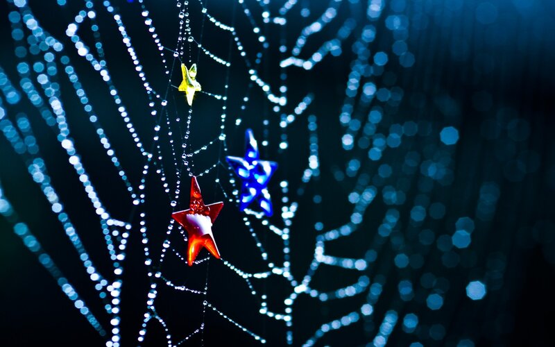 Decorative Stars on Web