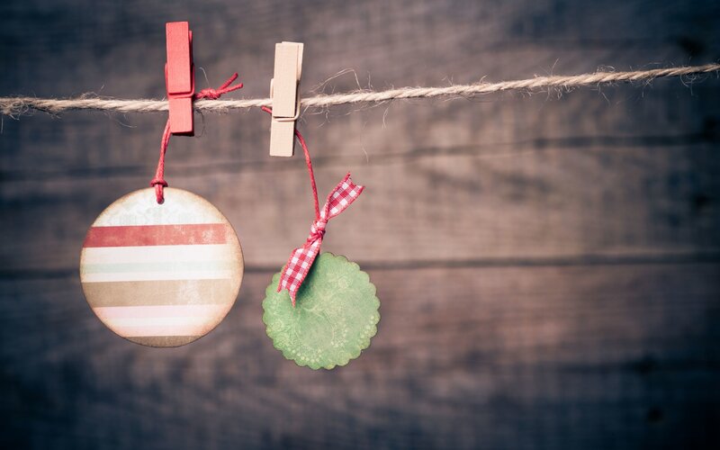 Decorative Tags on String