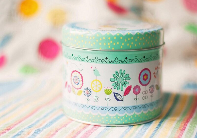 Decorative Tin Container