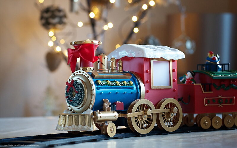 Decorative Train on Track