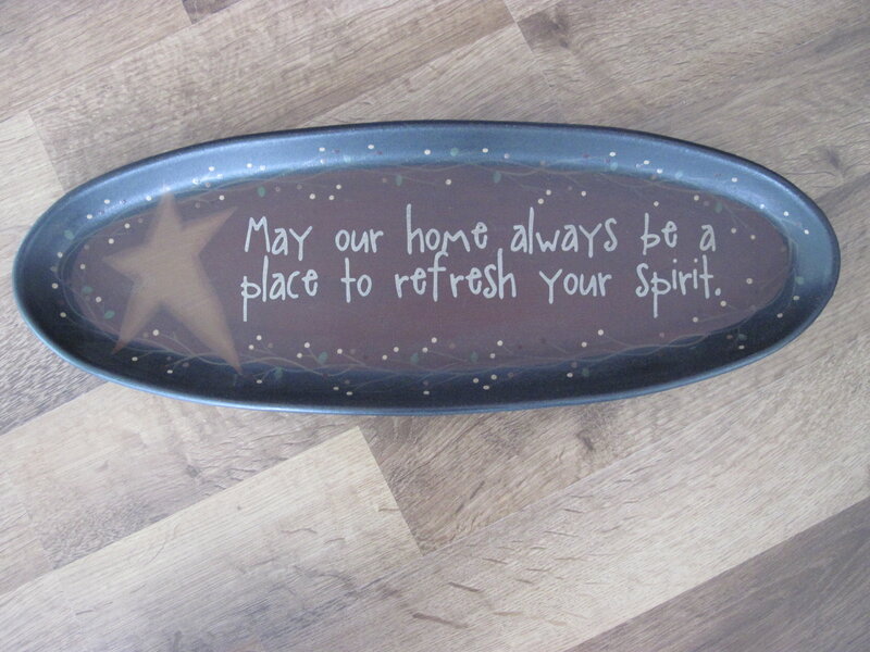 Decorative Tray with Quote