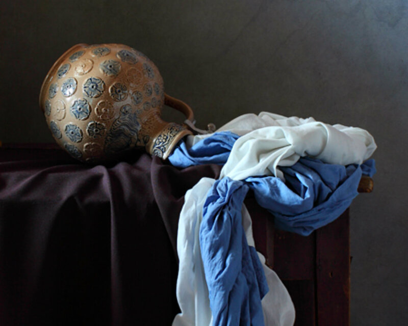 Decorative Vase and Fabrics