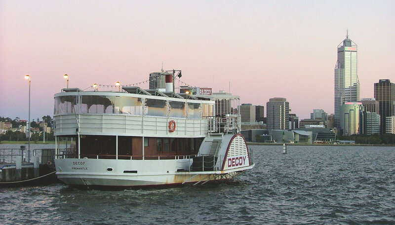Decoy ferry at dusk