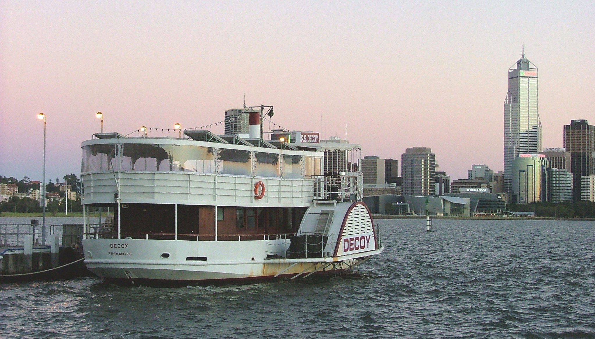 Decoy ferry at dusk