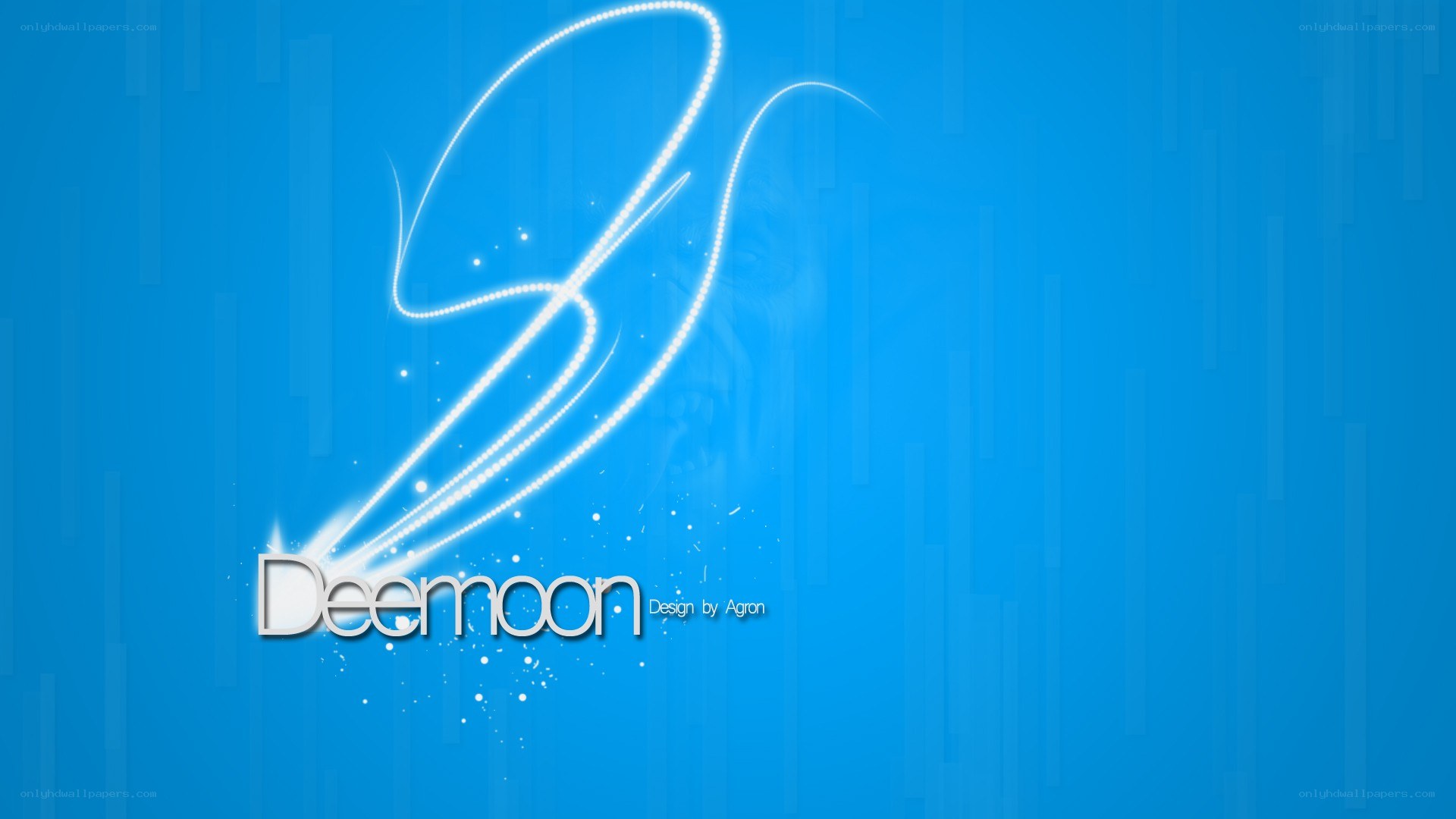 Deemo logo on blue background