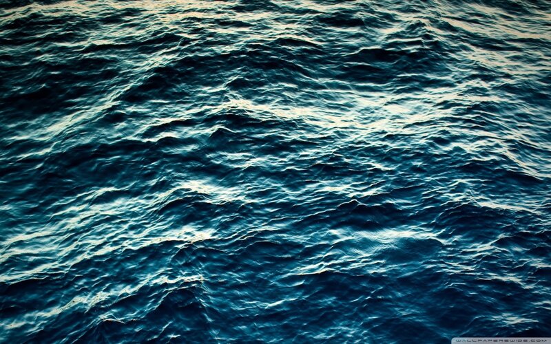deep blue ocean waves
