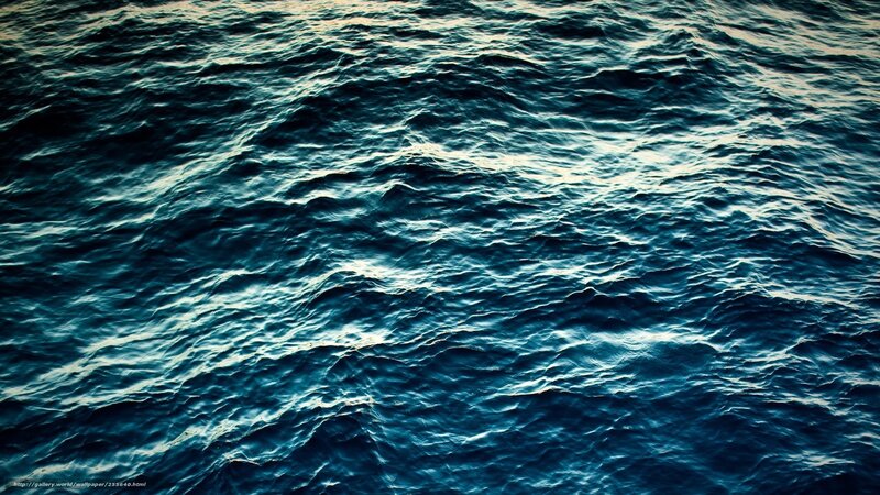 deep blue ocean waves