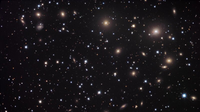 Deep field of galaxies and stars
