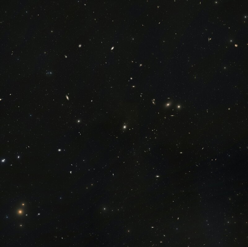 Deep field of galaxies and stars