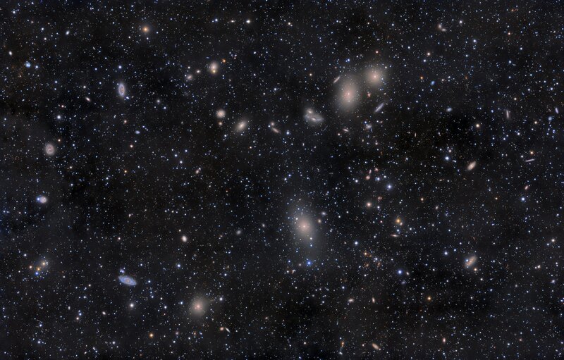 Deep field of galaxies and stars