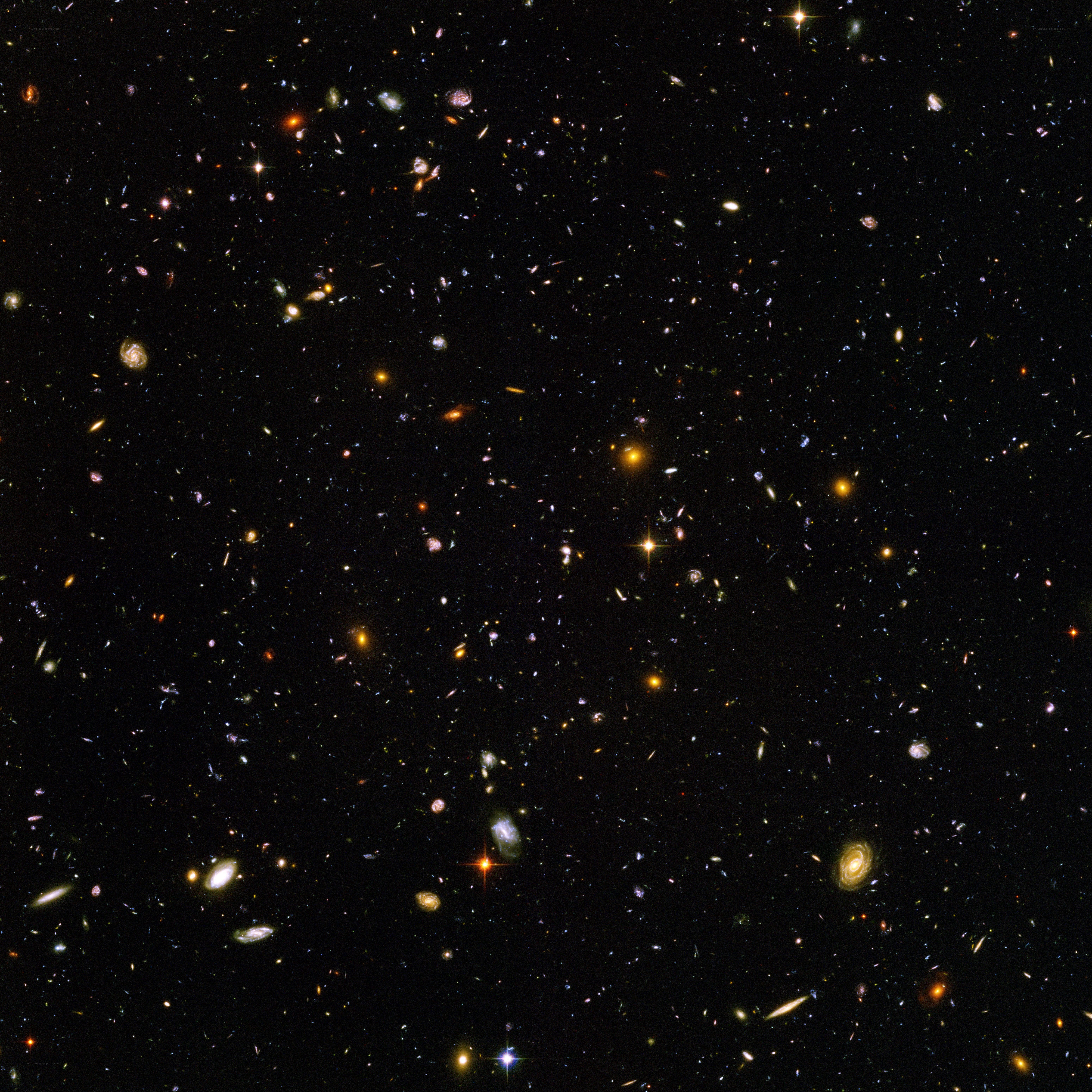 Deep field of galaxies