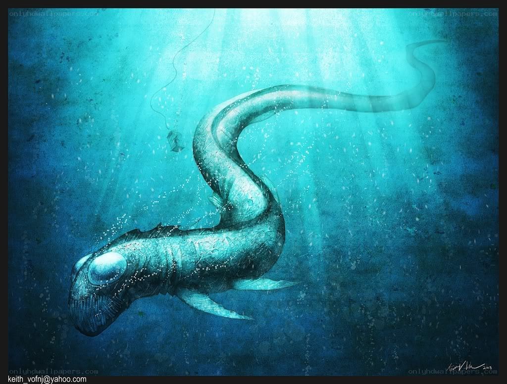 Deep sea creature illustration
