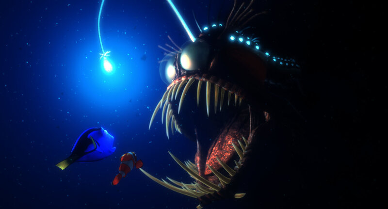 Deep-sea Fish with Glowing Lure