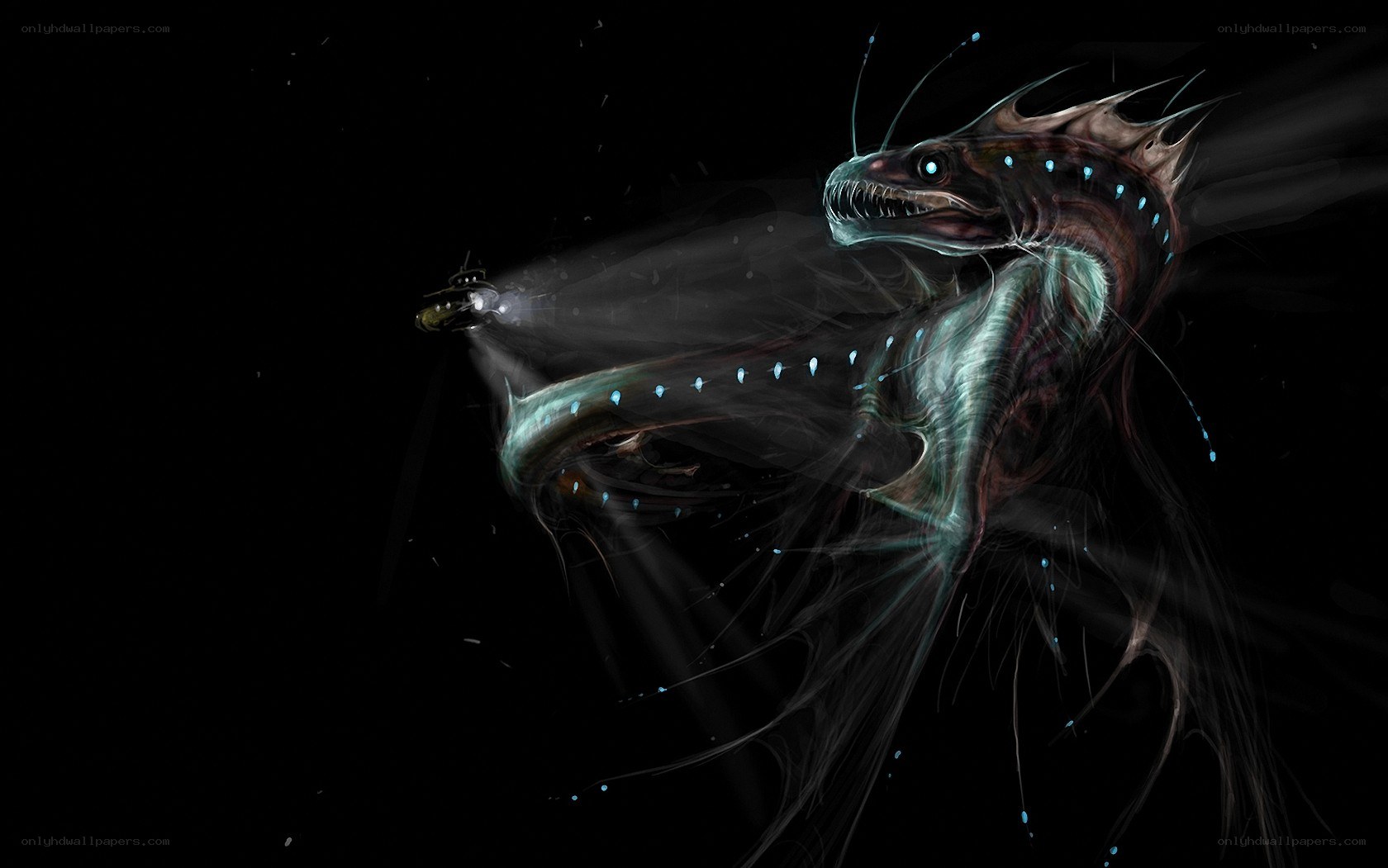 Deep sea monster encounter