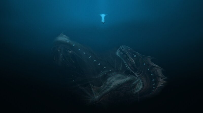 Deep sea monster encounter
