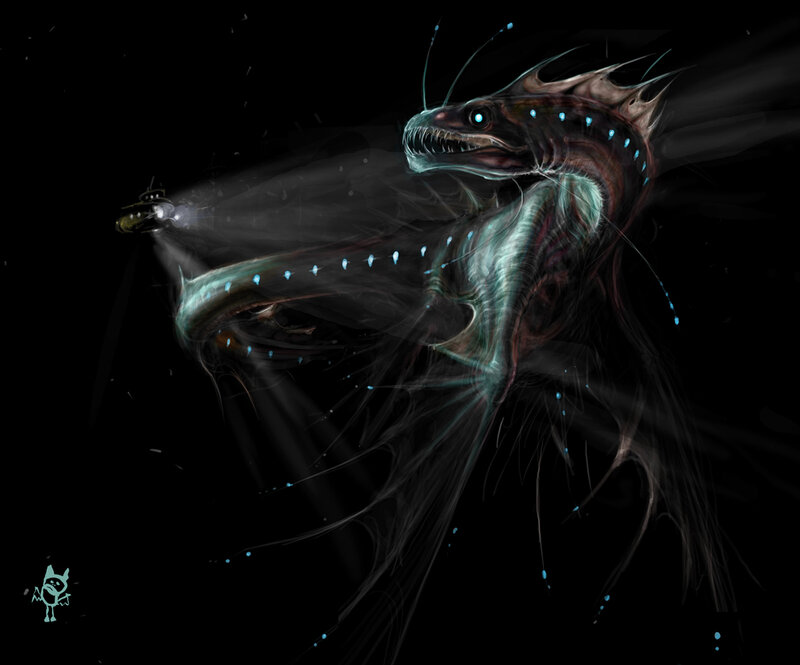 Deep sea monster encounter