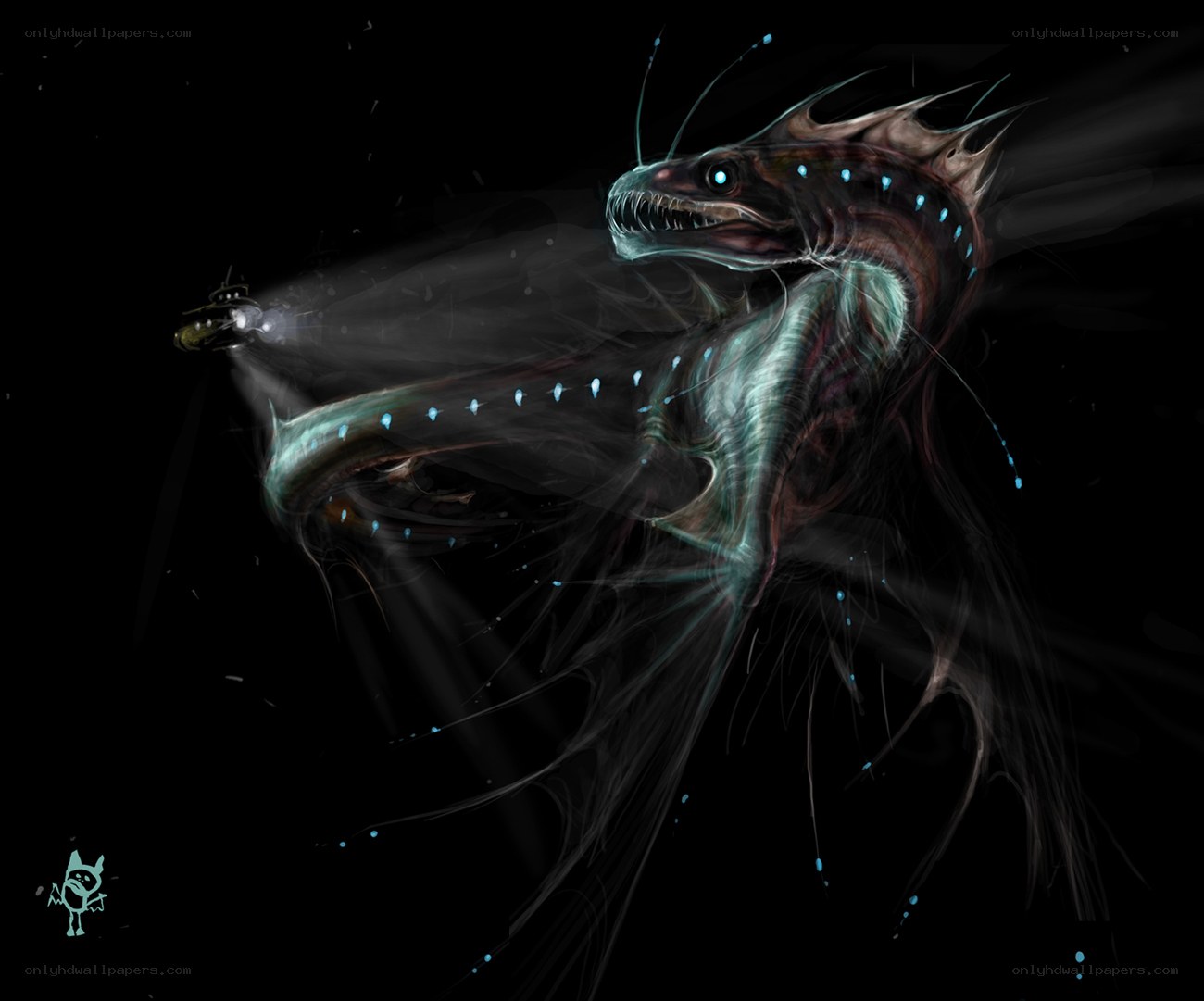 Deep sea monster encounter