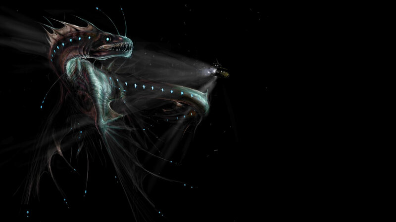 Deep sea monster encounters sub