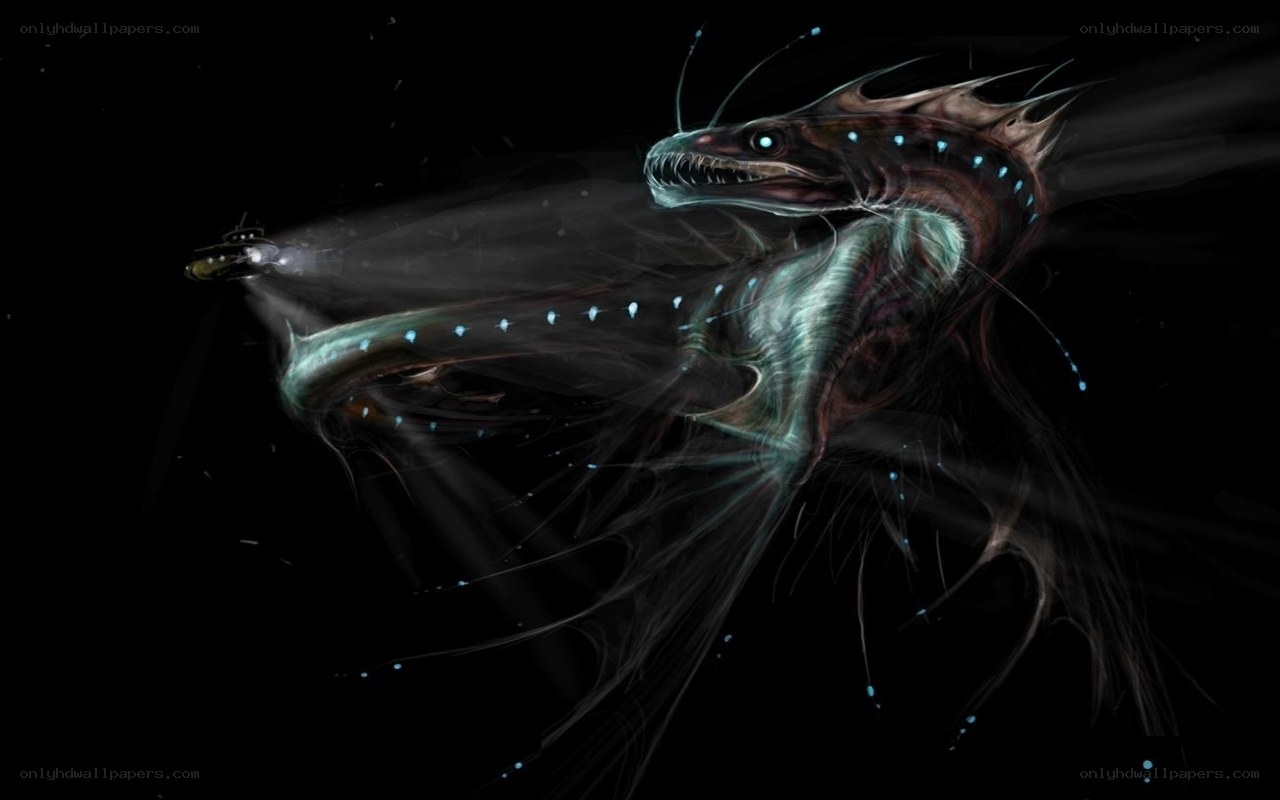 Deep sea monster encounters sub