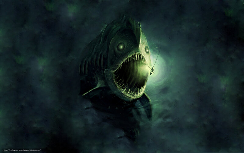 Deep sea predator fish