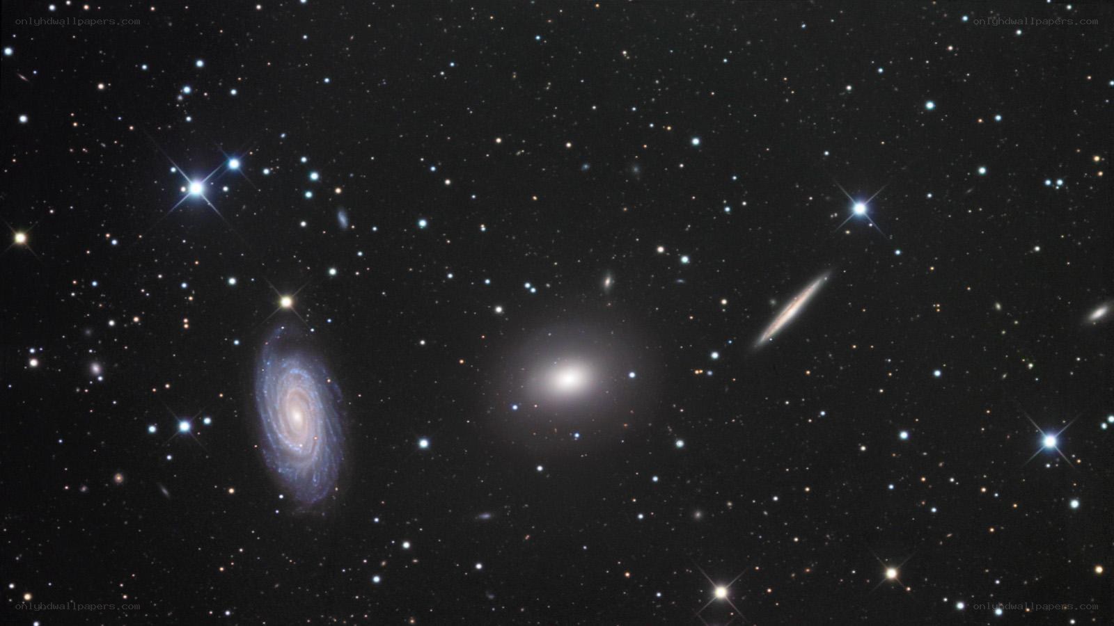 Deep sky galaxies and stars