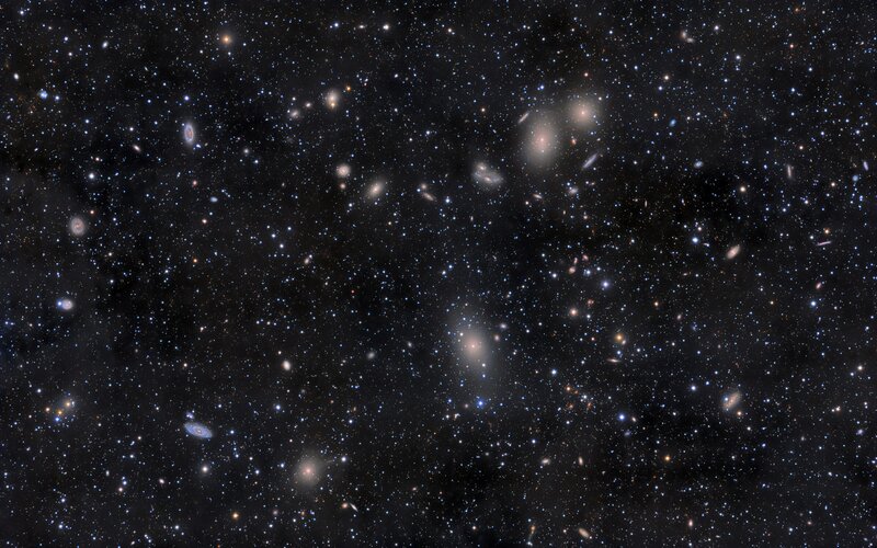 Deep Space Galaxy Cluster — Black, Cosmic, Night