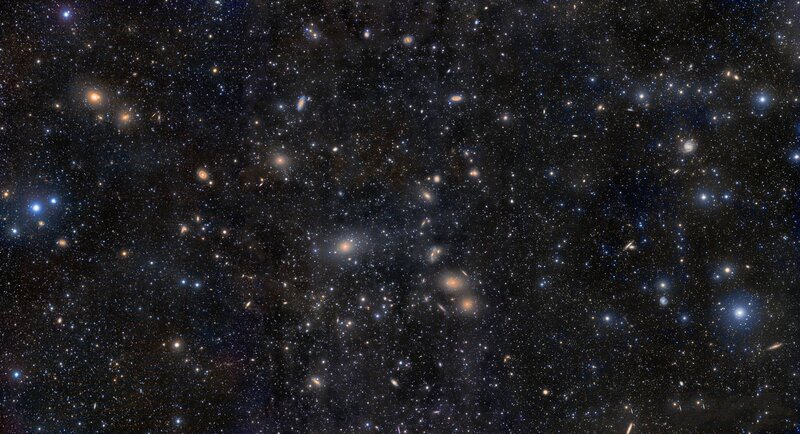 Deep Space Galaxy Cluster — Black, Cosmic