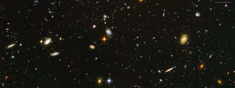Deep Space Galaxy Cluster — Black, Serene, Night, Photograph, Galaxies