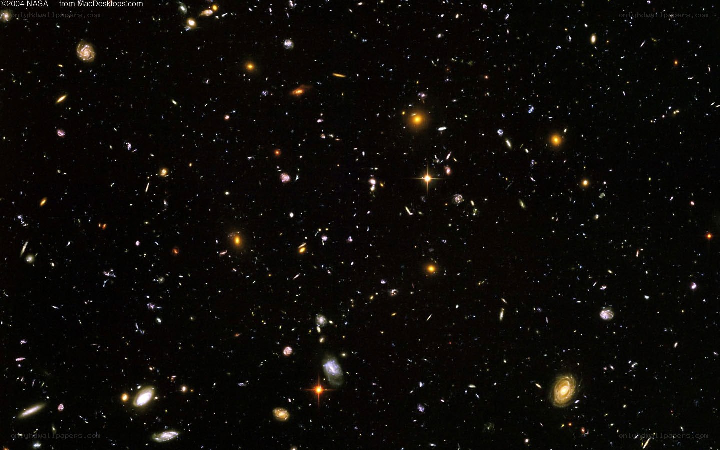 Deep space galaxy field