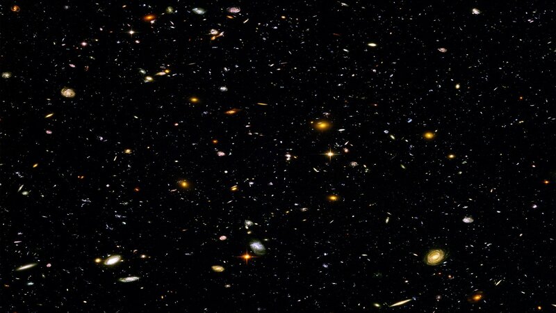 Deep space galaxy field