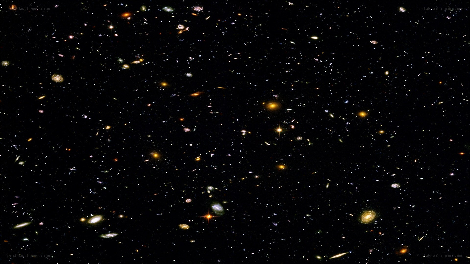 Deep space galaxy field