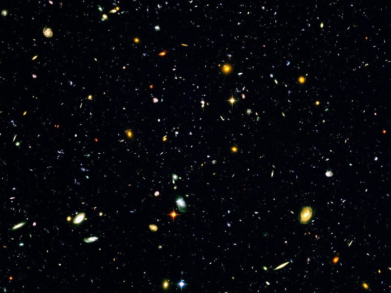deep space galaxy field