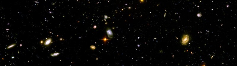 Deep space galaxy field