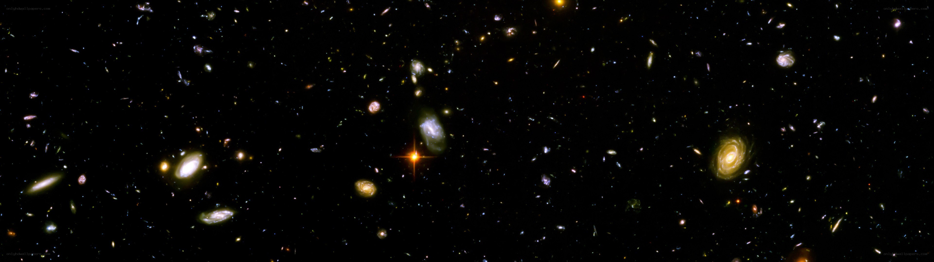 Deep space galaxy field