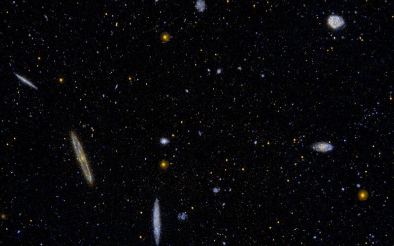Deep Space Galaxy Field — Black, Cosmic, Night, Photograph, Galaxies
