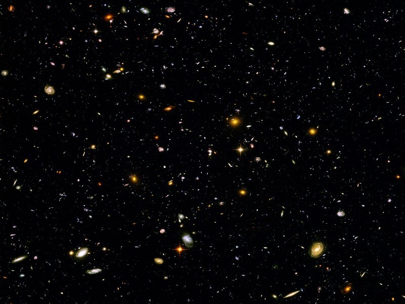Deep Space Galaxy Field — Black, Cosmic, Night, Photograph