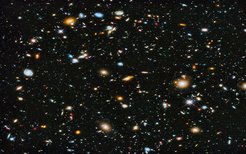 Deep Space Galaxy Field — Black, Cosmic, Photograph