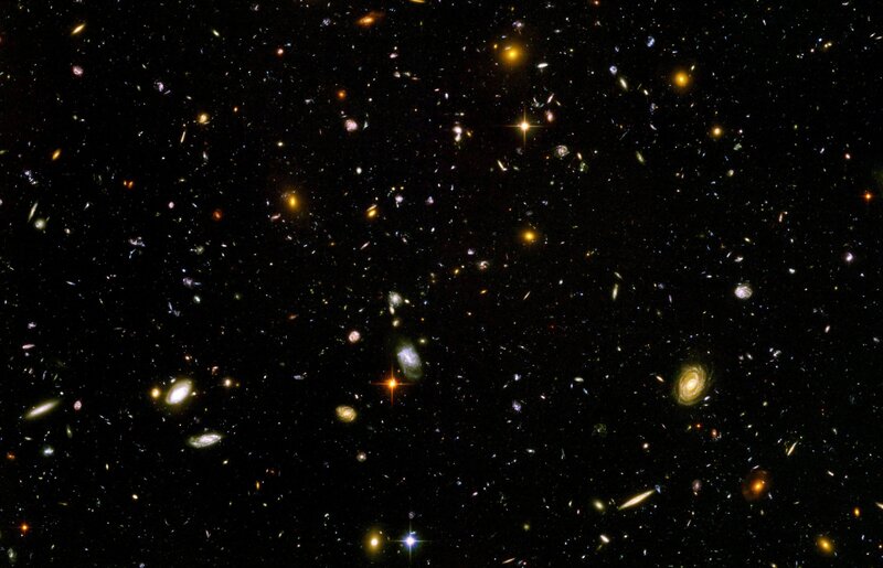 Deep Space Galaxy Field — Black, Cosmic