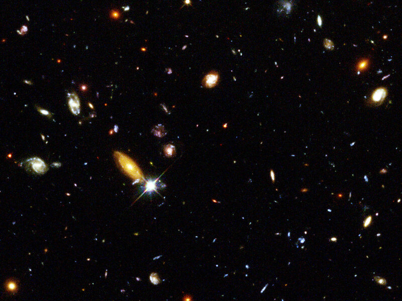 Deep Space Galaxy Field — Black, Dark, Night