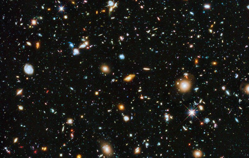 Deep Space Galaxy Field — Black, Dramatic, Night