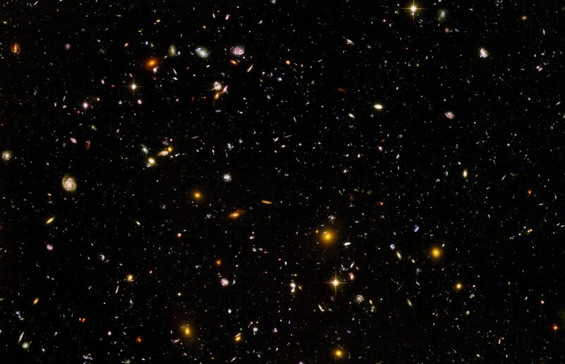 Deep Space Galaxy Field — Black