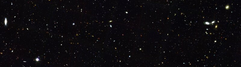 Deep Space Galaxy Field — Black, White
