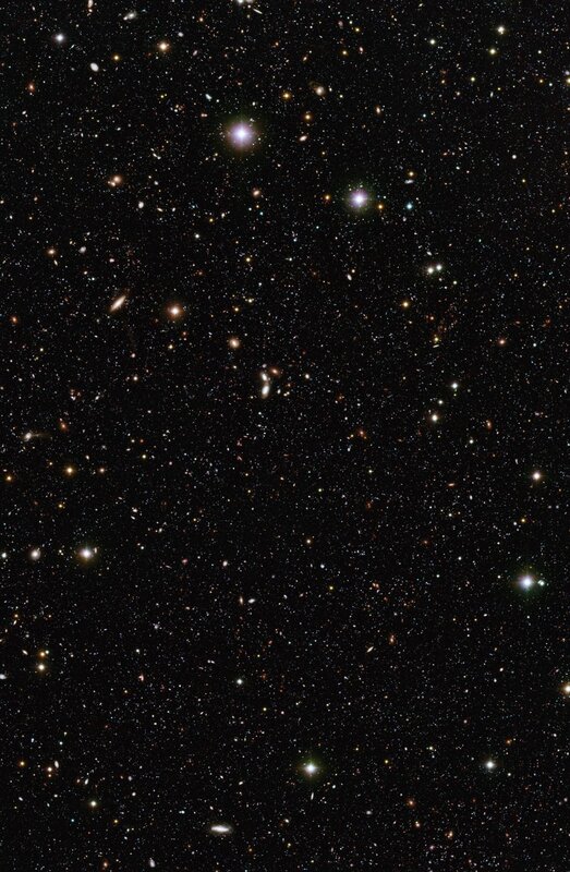 Deep Space Galaxy Field — Portrait