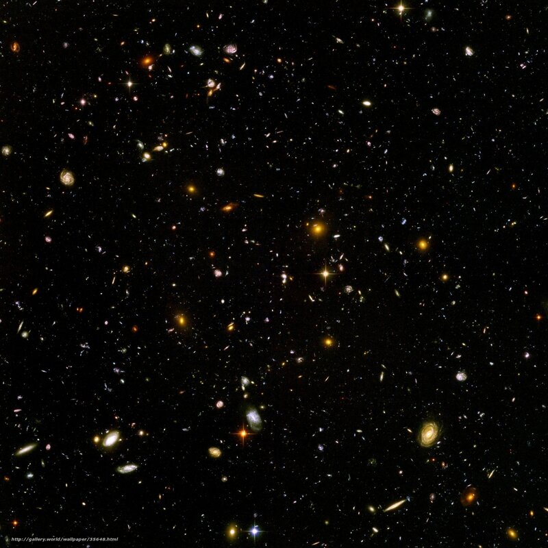 Deep space galaxy field