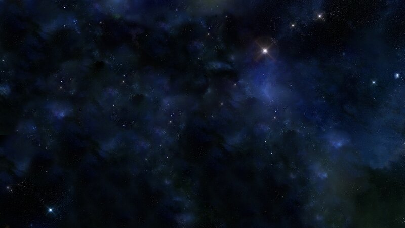 Deep Space Nebula — Blue, Dark