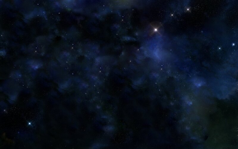 Deep Space Nebula — Blue