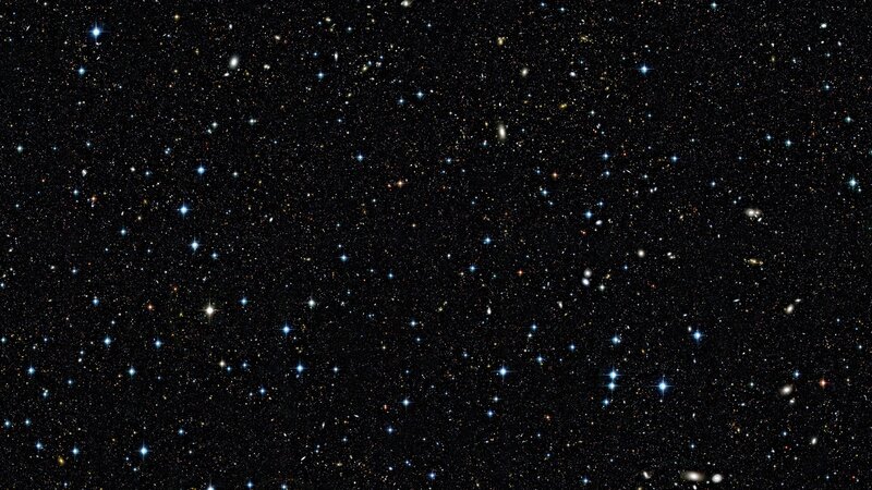 Deep Space Star Field — Black