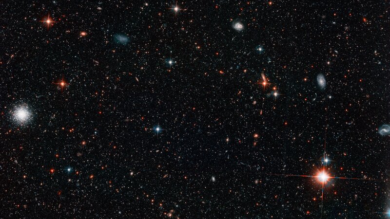 Deep Space with Galaxies — Black